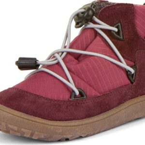 Dívčí celoroční barefoot boty TEX TRACK Bordeaux