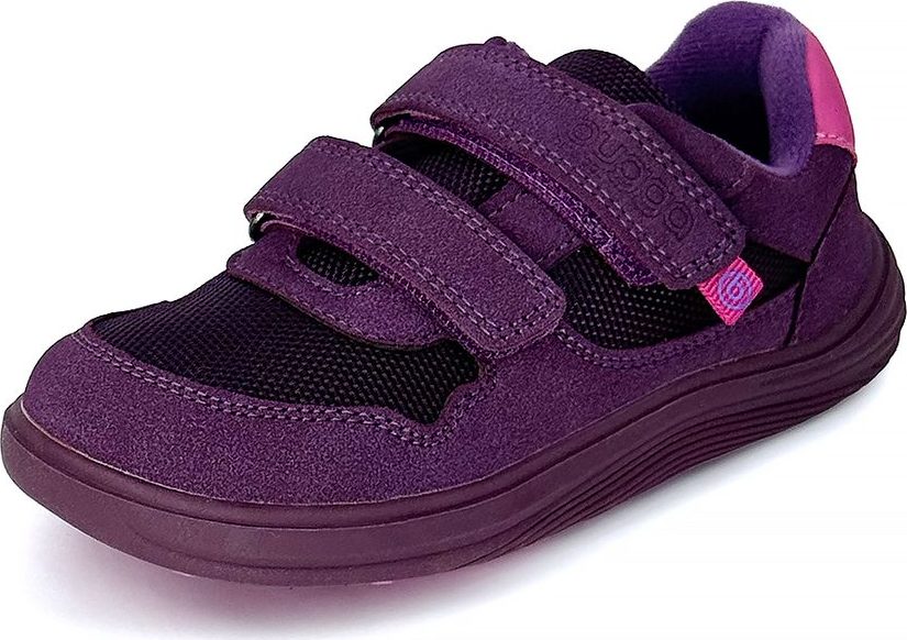 Dívčí celoroční barefoot tenisky Bugga SAFI Dark Purple B00201-06 - 33