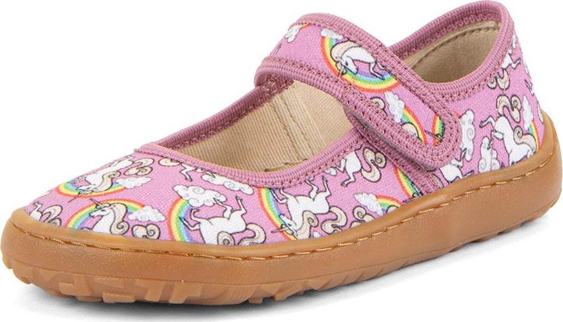 Dívčí plátěné barefoot baleríny CANVAS BALETTY WHITE/PINK FRODDO G1700437-3 - 36