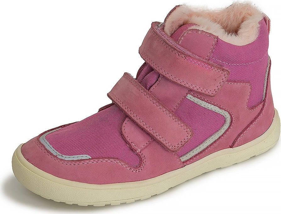 Dívčí zimní barefoot boty DAXI PINK