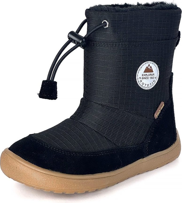 Dívčí zimní barefoot boty PRO-tex Protetika - HEIKO BLACK - 36