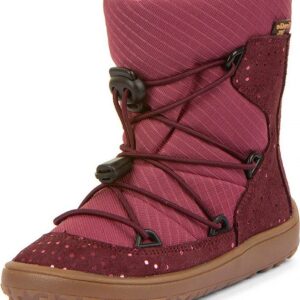 Dívčí zimní barefoot boty TEX TRACK WOOL Bordeaux+ G3160251-7 - 35