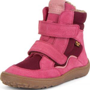 Dívčí zimní barefoot boty TEX WINTER Fuxia