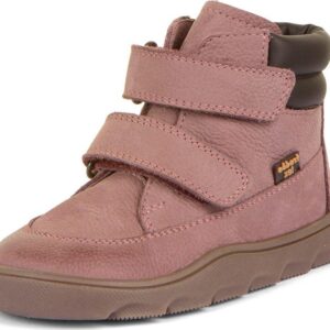 Dívčí zimní barefoot boty ZERU TEX Dark Pink