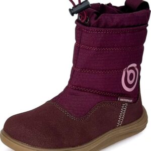 Dívčí zimní barefoot boty s membránou Bugga RUBA Fuchsia B00197-07 - 33