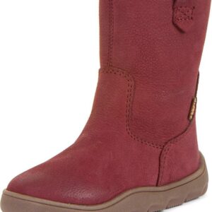 Dívčí zimní barefoot kozačky ZERU TEX BOOT Bordeaux
