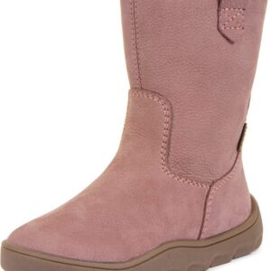Dívčí zimní barefoot kozačky ZERU TEX BOOT Dark Pink