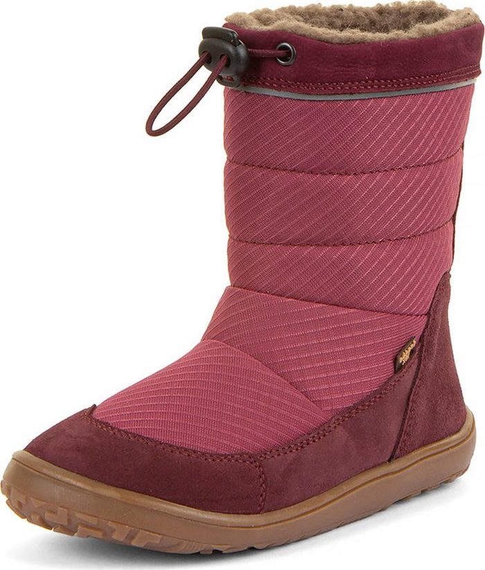 Dívčí zimní barefoot sněhule UP TEX SNOW WOOL Bordeaux G3160249-4 - 37