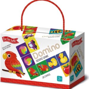 Far Far Land Domino barevné s obrázky 28 karet
