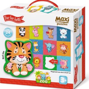 Far Far Land Maxi Puzzle Zoo 24 dílků 61x47 cm