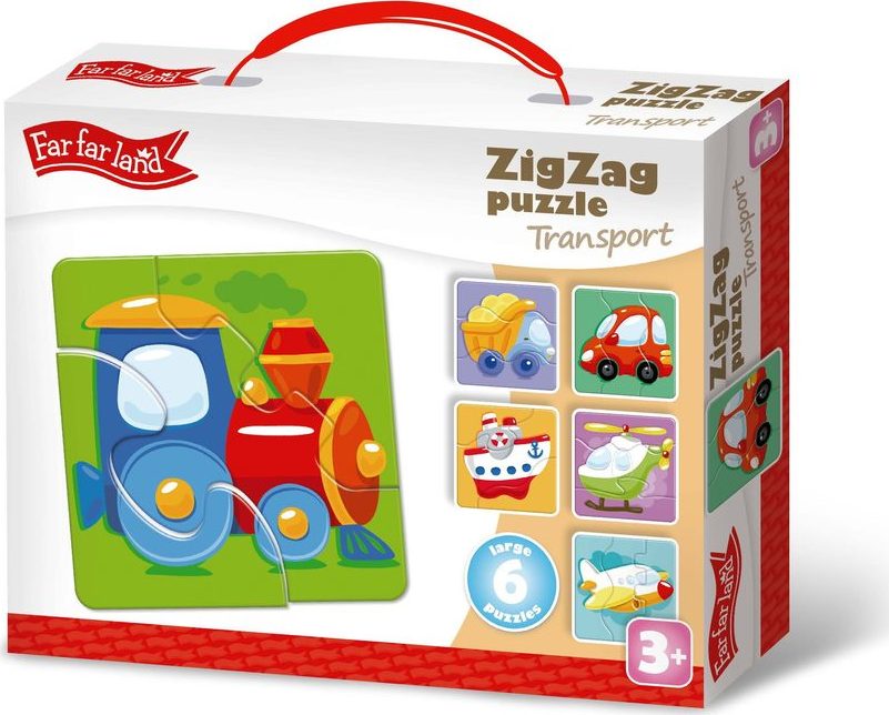 Far Far Land Puzzle ZigZag doprava 6 obrázků