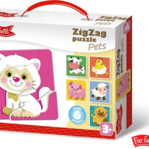 Far Far Land Puzzle ZigZag mazlíčci 6 obrázků