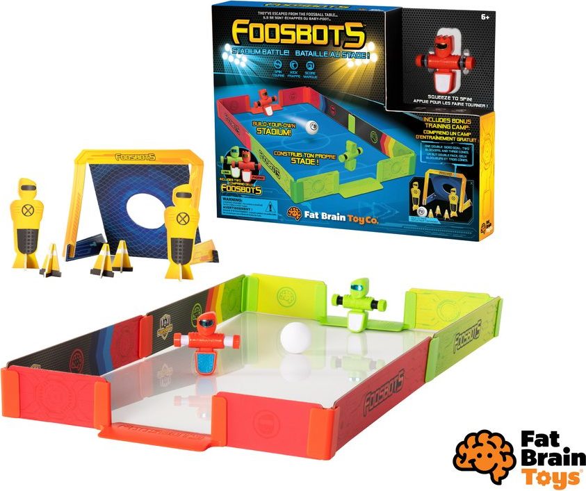 Fat Brain FOOSBOTS STADIUM BATTLE robo-fotbal se stadionem set
