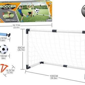 Fotbal set skládací branka 100x68 cm a míč