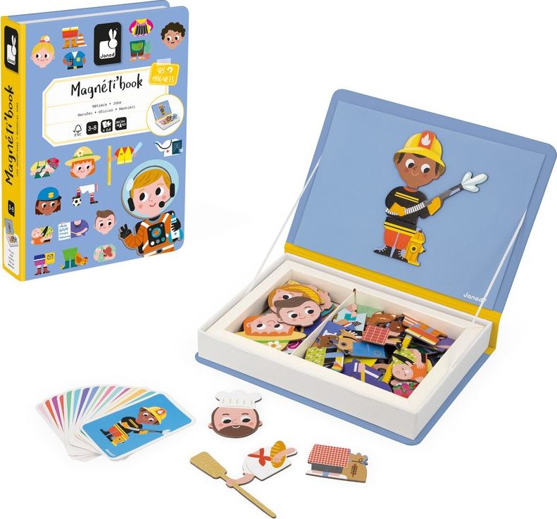Janod Magnetická kniha Magnetibook Povolání