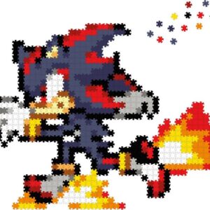 Jixelz REMIX Sonic puzzle plastové pixel art Runnin' Shadow