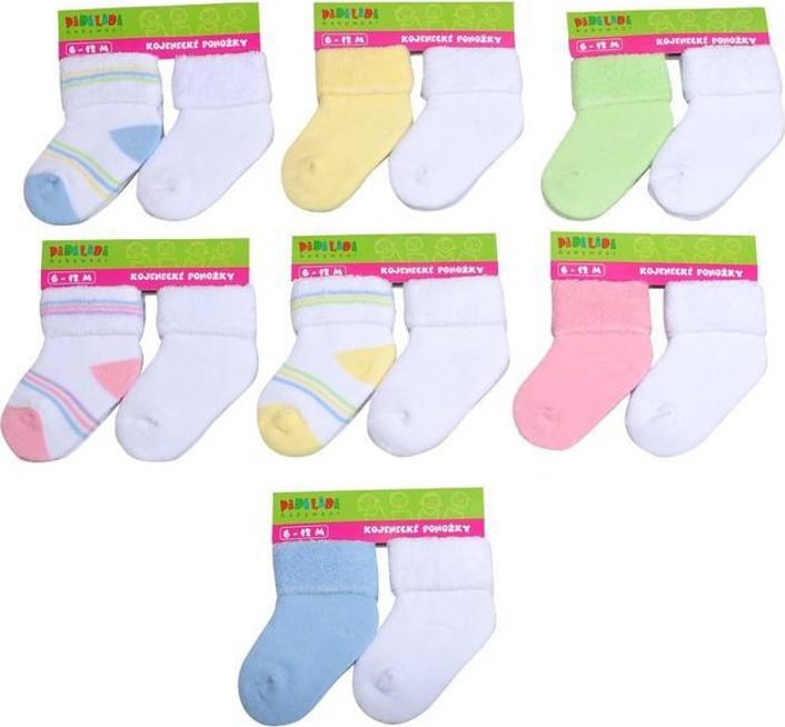 Kojenecké ponožky froté (6 až 12m) 2pack