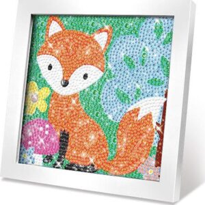 Kreativní set obraz s kamínky liška 17cm