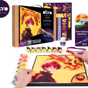 OKTO Manga motiv živlů "Oheň" výtvarný set 30x40 cm