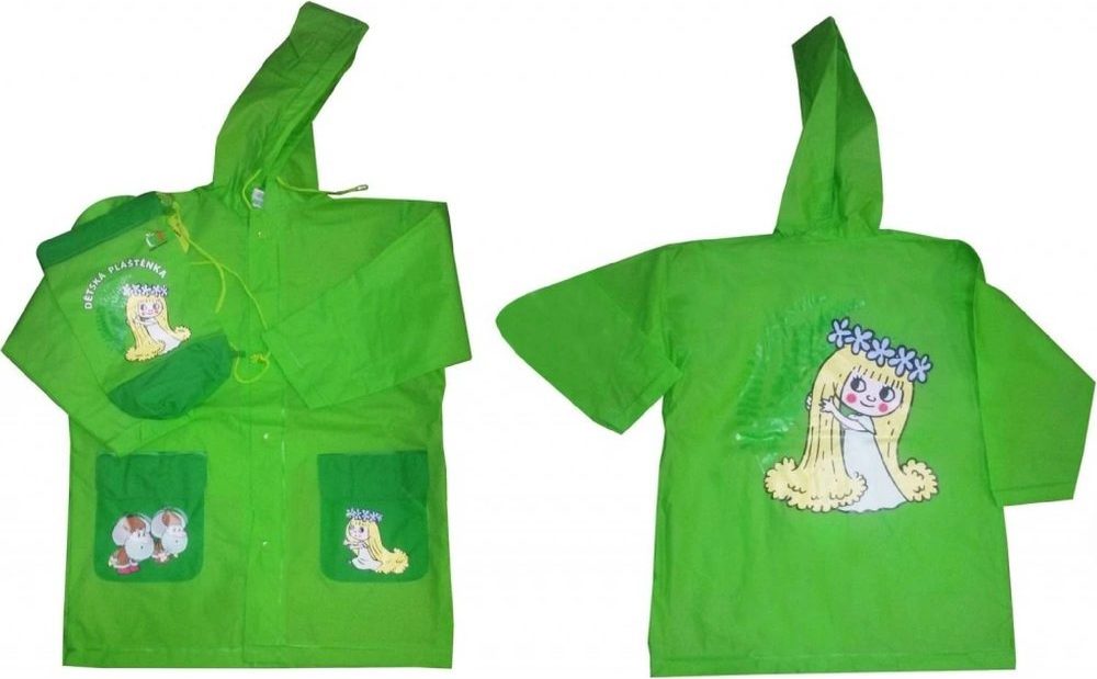Pláštěnka Víla Amálka Pidilidi PL04 zelená - 116 | 6let