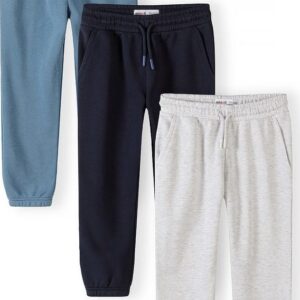 Tepláky slim-fit s elastickým pasem a stahovací šňůrkou 3pack Minoti 29FLEECE286 - 98/104 | 3/4let