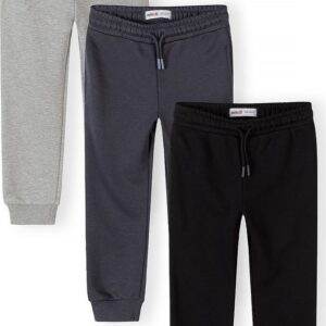Tepláky slim-fit s elastickým pasem a stahovací šňůrkou 3pack Minoti 29FLEECE287 - 98/104 | 3/4let