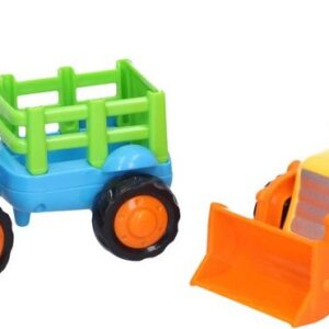 Traktor + vlek / Bagr se setrvačníkem