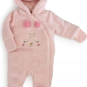 Zimní dívčí kojenecká kombinéza Pidilidi PD1169-03 Pink - 80/86 | 12-18m