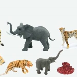 Zvířátka figurky divoká zvěř 6 ks set 10 cm