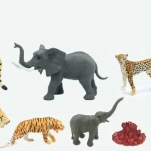 Zvířátka figurky divoká zvěř 6 ks set 10 cm