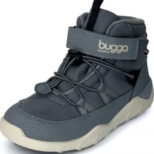 dětské zimní barefootové boty s membránou BUGGA CHRIS Gray B00190-09 - 36
