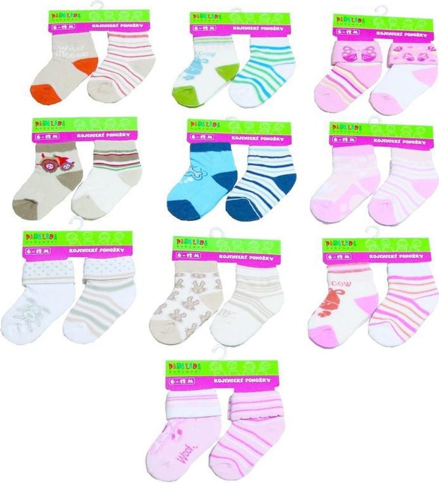 kojenecké ponožky (0 až 12m) 2pack