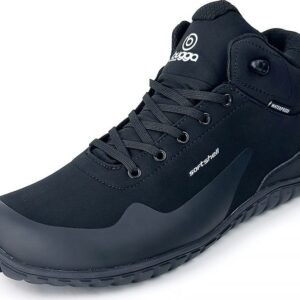outdoorové celoroční softshellové barefootové boty BUGGA SIKOR Black B00195-10 - 46