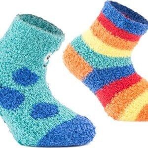 ponožky chlapecké FLUFFY s protiskluzem - 2pack