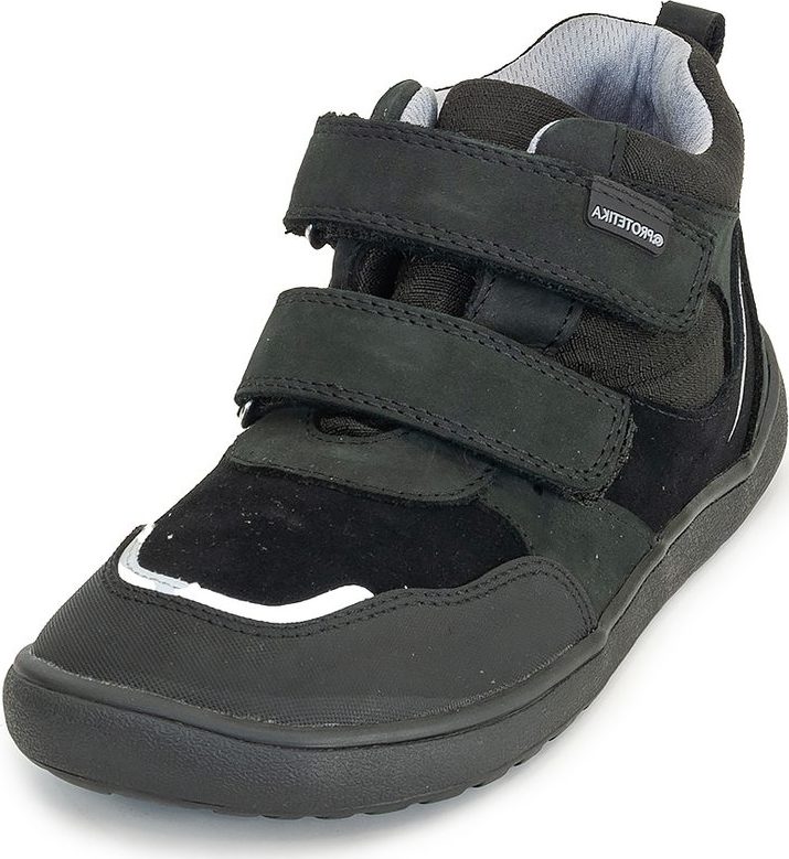 Chlapecké celoroční boty s membránou Barefoot BANET BLACK