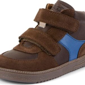 Chlapecké celoroční kožené kotníkové barefoot boty LOOP HIGH-TOPS BROWN Froddo G2110157-1 - 35