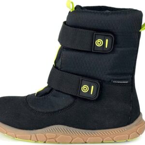Chlapecké zimní barefoot boty s membránou VIKI Black Bugga B00212-10 - 35