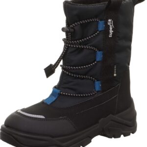 Chlapecké zimní boty barefit SNOW MAX Black/Blue Gore-Tex