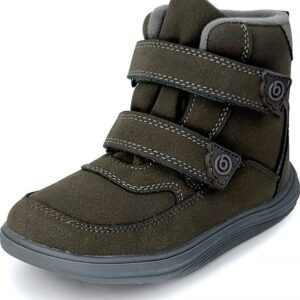 Dětské celoroční barefoot boty Bugga KIVO Dark Brown B00199-23 - 33