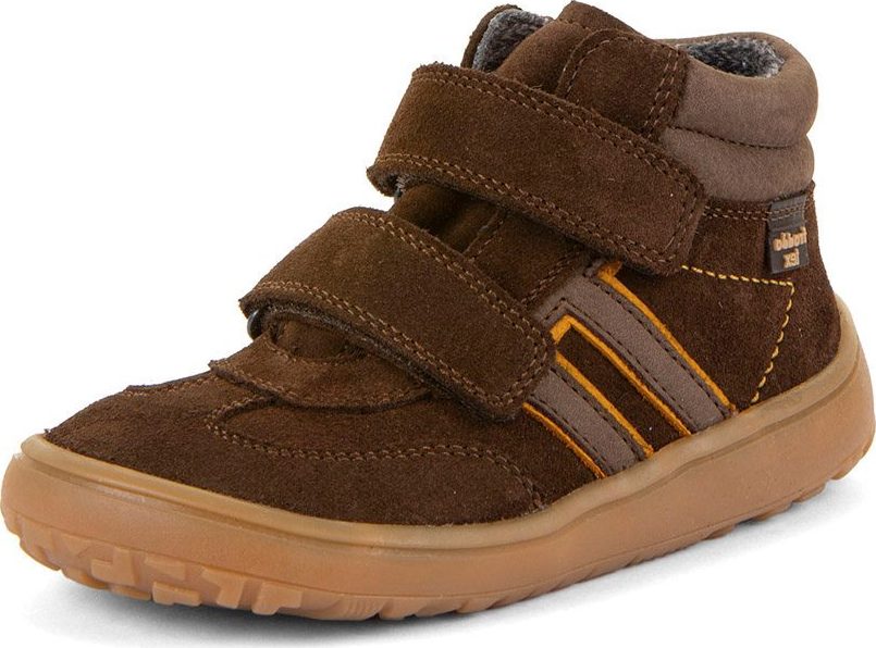Dětské celoroční kotníkové barefoot boty F-MOTION TEX DARK BROWN Froddo G3110285-3 - 35