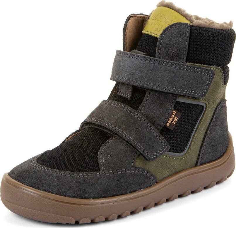 Dětské zimní barefoot boty UP HILL WOOL Gray/Black Froddo G3160262-3 - 37