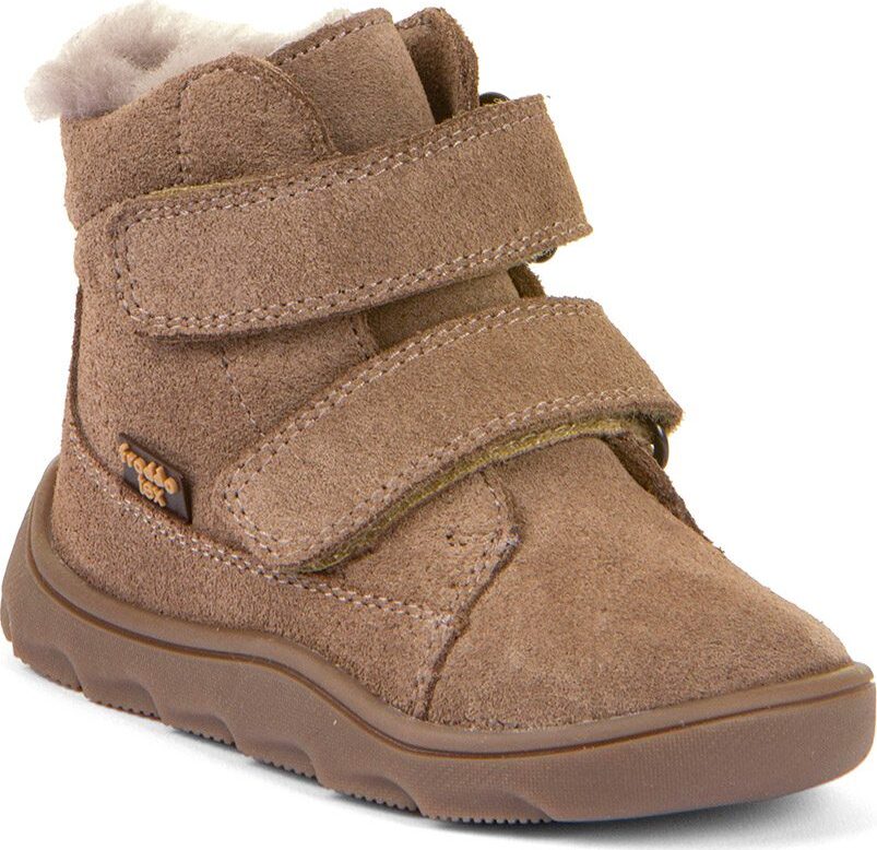 Dětské zimní barefoot boty ZERU TEX FURRY Beige Froddo G2110151-8 - 35
