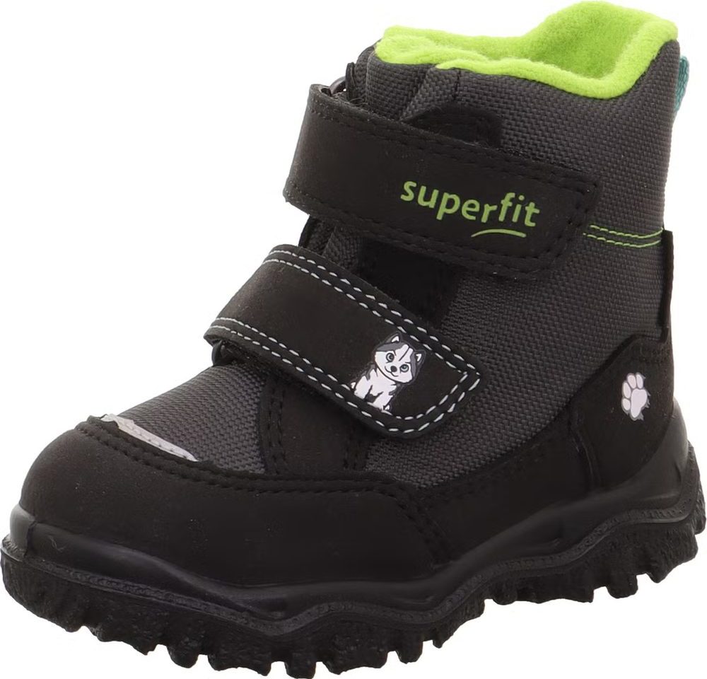 Dětské zimní boty HUSKY1 Black/Light Green Superfit 1-006047-0020 - 30