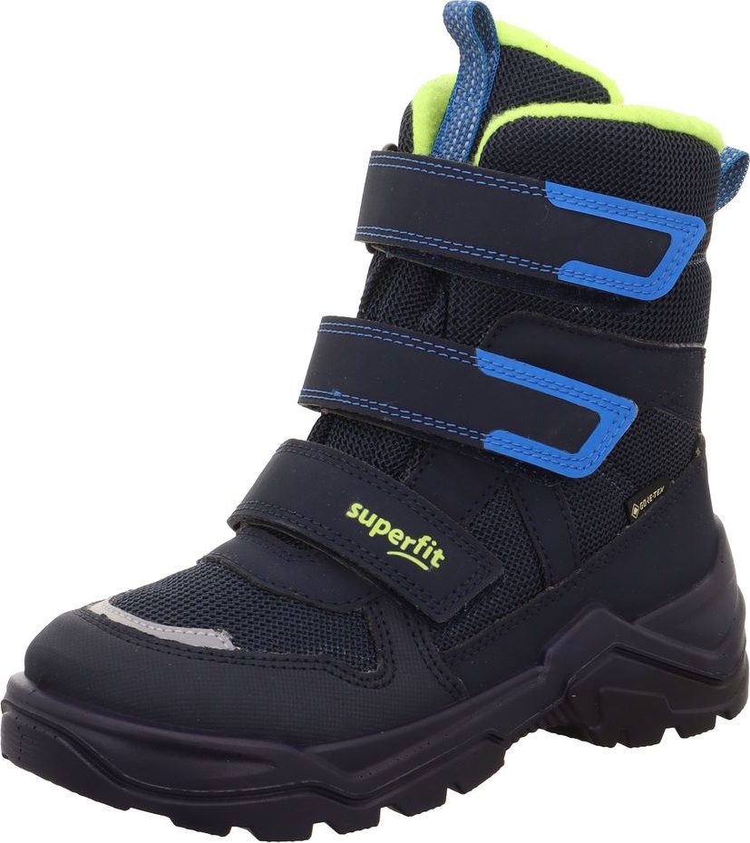 Dětské zimní boty SNOW MAX Blue/Yellow Gore-Tex