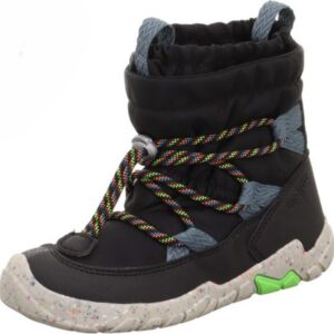 Dětské zimní boty barefit TRACE Black/Blue Gore-TEX