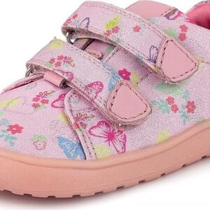 Dívčí barefoot tenisky KORO BUTTERFLY Protetika motýlci růžové - 30