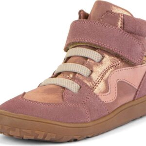 Dívčí celoroční kotníkové barefoot boty TEX GO PINK/GOLD Froddo G3110265-6 - 35