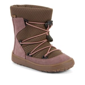 Dívčí zimní barefoot boty TEX TRACK WOOL Dark Pink Froddo G3160251-15 - 38