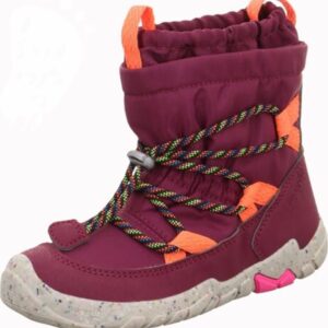 Dívčí zimní boty barefit TRACE Red/Orange Gore-TEX