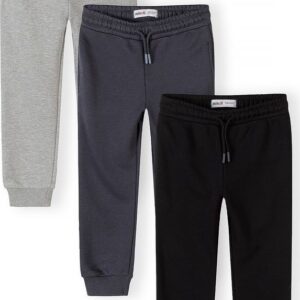Tepláky slim-fit s elastickým pasem a stahovací šňůrkou 3pack Minoti 29FLEECE287 - 164/170 | 14/15let